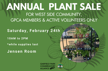 Annual Plant Sale for West Side Community, Members and Neighbors
