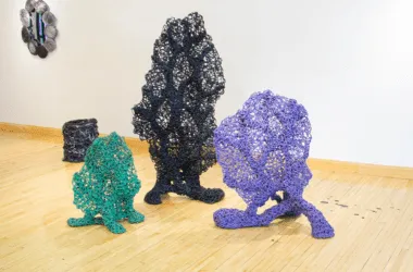 plastic sculptures that look like coral