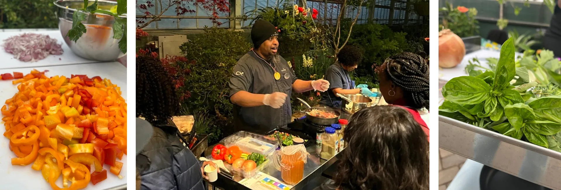 Cooking Demo with Chef Brandon Lagrone at Garfield Park Conservatory